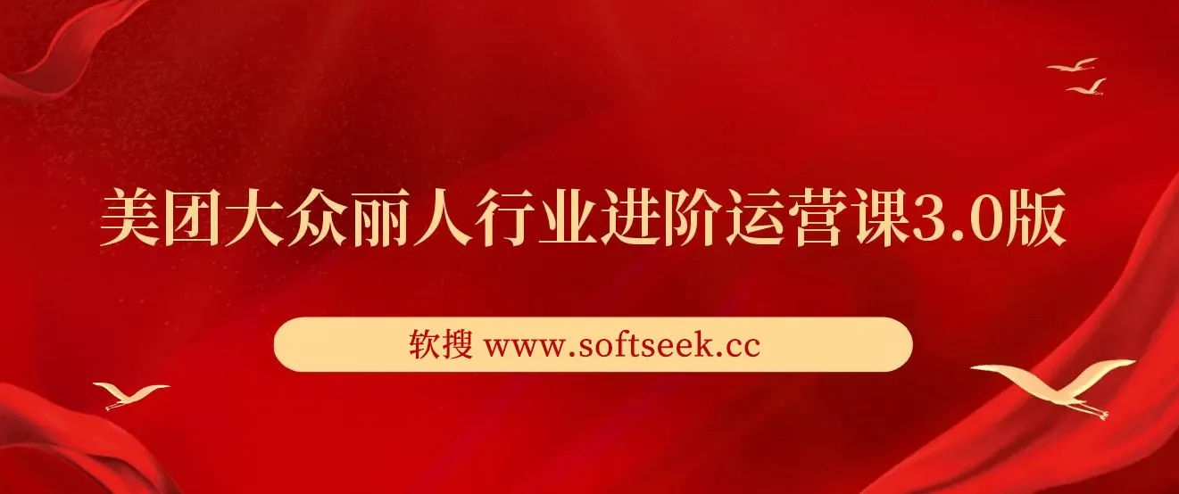 美团大众丽人行业进阶运营课3.0版，皮肤管理美甲美睫纹眉进阶运营学习 图片