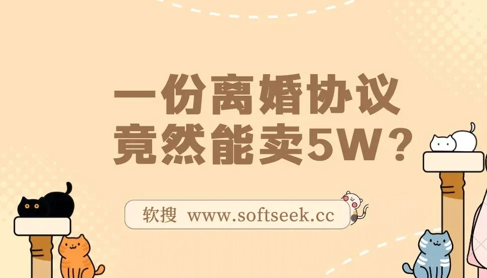一份离婚协议竟然能卖5W？婚恋超级大市场，很残酷但却很吃香，小白可做