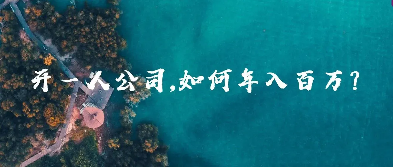 不上班，开一人公司，如何年入百万？ 图片