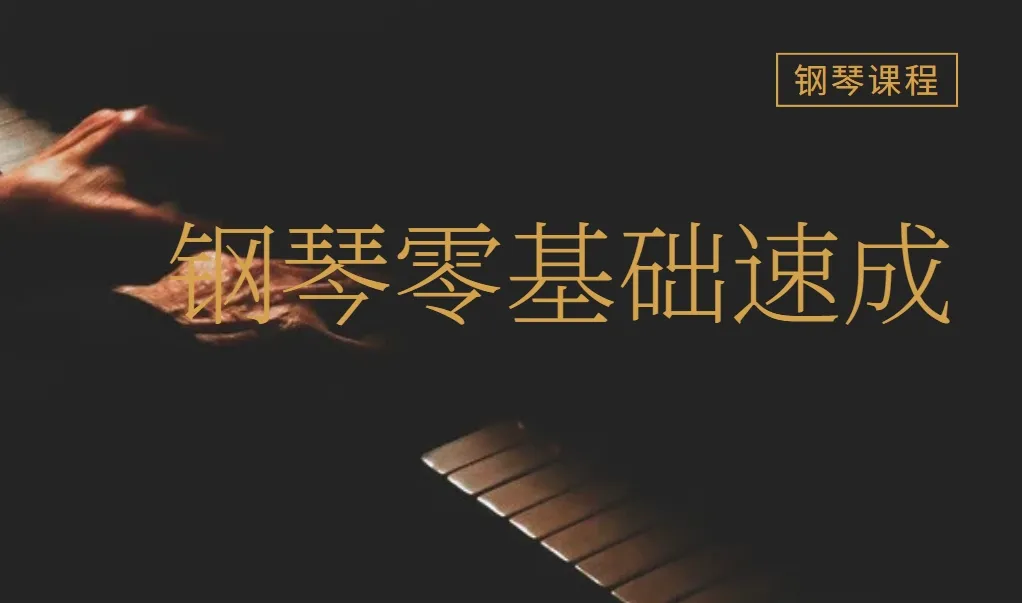 钢琴成人零基础速成视频课程 图片