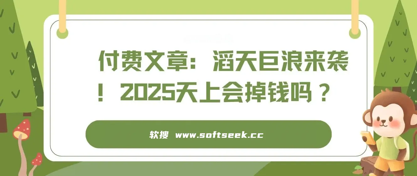 付费文章：滔天巨浪来袭！2025天上会掉钱吗？