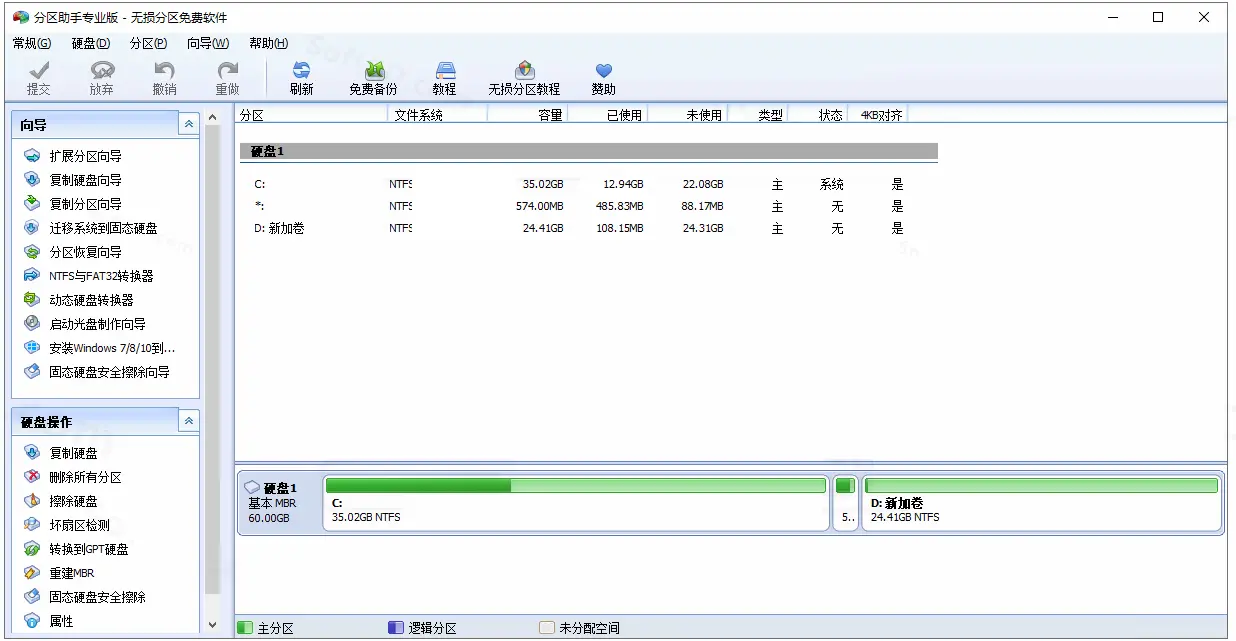 磁盘分区助手PACNPro